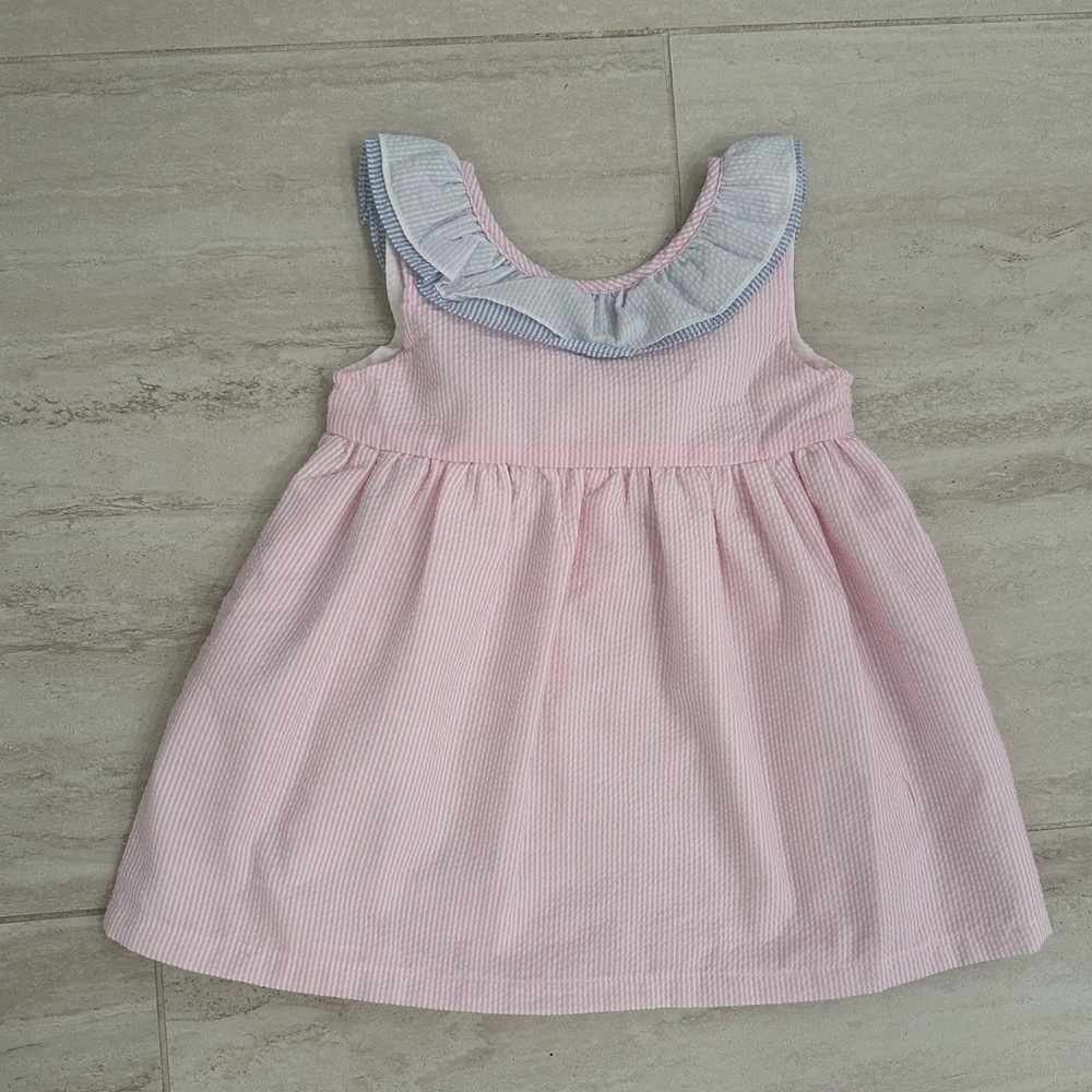 Stitchy Fish- 18month - seersucker dress